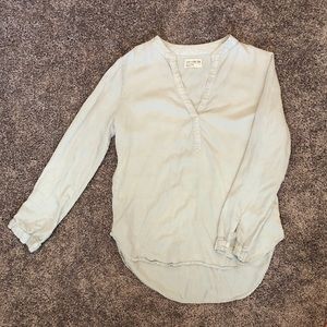 Very light blue blouse